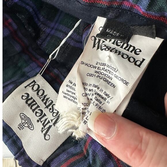 Vivienne Westwood Lou Lou Tartan Suit Purple Green Wool Jacket & Pants - Picture 10 of 16